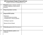 Investment proposal